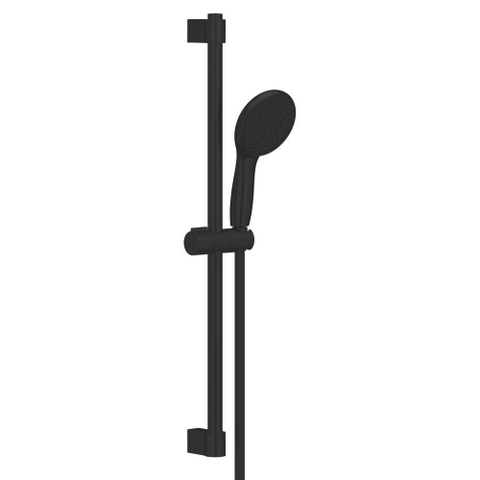Grohe Tempesta 110 Glijstangset - 60cm - ronde handdouche - 2 straalsoorten - gladde doucheslang - matte black (mat zwart) SW1077302