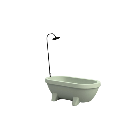Gardentub Baignoire îlot (extérieur) - 194x94x66cm - synthétique - compatible à l'extérieur - vert lime mat SW1017088