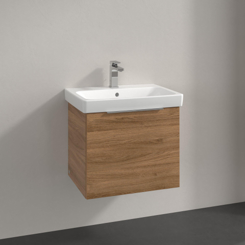 Villeroy & Boch Architectura Wastafelonderkast - 42x55cm - 1 lade - Oak Kansas (hout) SW1162181