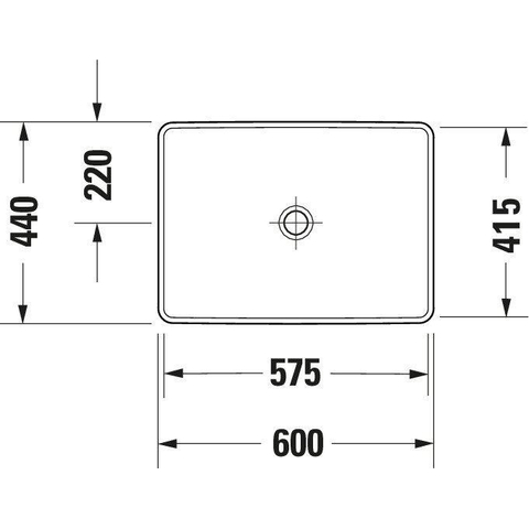Duravit D-neo Meubelwastafel - 60x44cm - zonder kraangat - zonder overloop - wit SW640471