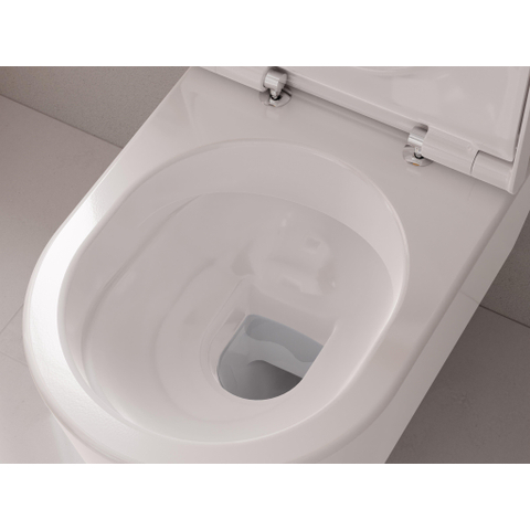 Hansgrohe EluPura S 540 Closetcombinatie - wand - rimless - toiletzitting - softclose - smartclean - quickrelease - glans wit SW962899