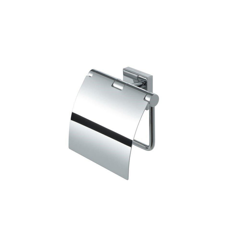 Geesa Nelio Porte-rouleau de papier toilette avec couvercle Chrome GA45436