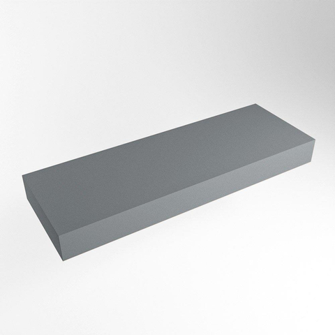 Mondiaz TOP 23 Plan sous vasque - 120x23.5x12cm - suspendu - solid surface - Plata SW1022911