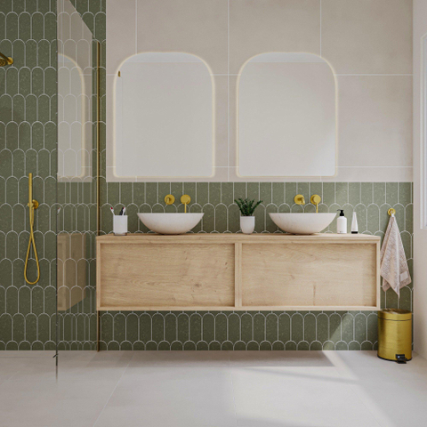 Saniclass Holz Frame Meuble de salle de bain - 160x45x40cm - 2 tiroirs - plan de toilette - Chêne natural SW1436763