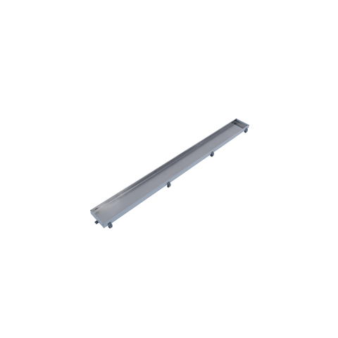 FugaFlow Eccelente Anta caniveau de douche 60cm - avec grille à carreaux - avec bride de sol - Inox SW1467984