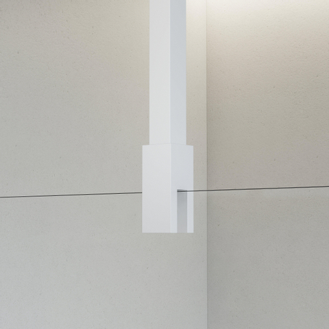 Fortifura Galeria Stabilisatiestang - plafond - ten behoeve van inloopdouche - 125cm - mat wit SW804546