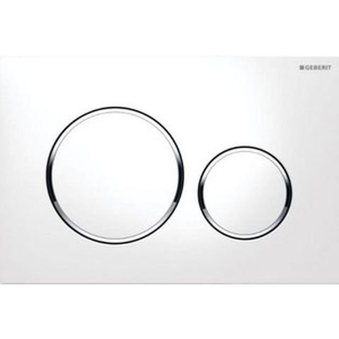Geberit Sigma20 drukplaat - dualflush - glans wit SW53743