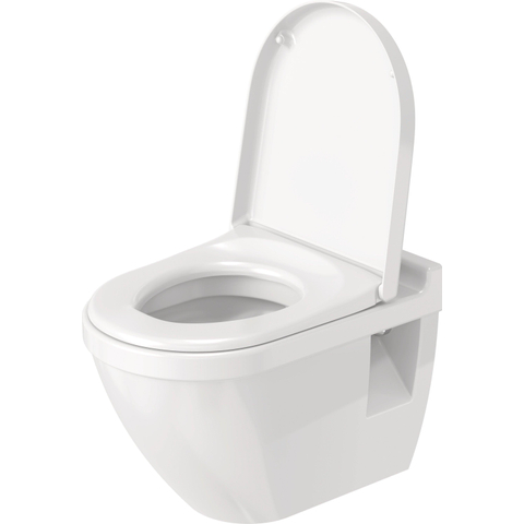Duravit Starck 3 abattant WC - 37x43.1cm - forme D - softclose - déclipsable - blanc brillant 0290272