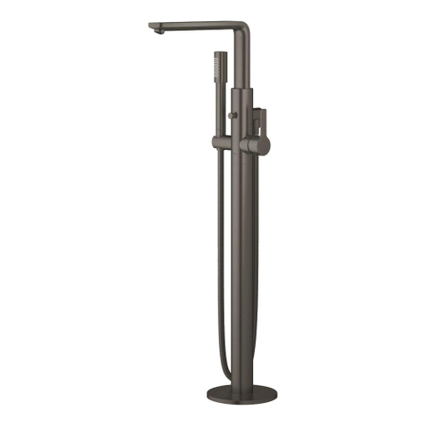 GROHE Lineare afbouwdeel v. vrijstaande badkraan vloermontage m. omstel m. sena handdouche en doucheslang 125cm brushed hard graphite OUTLETSTORE STORE44690