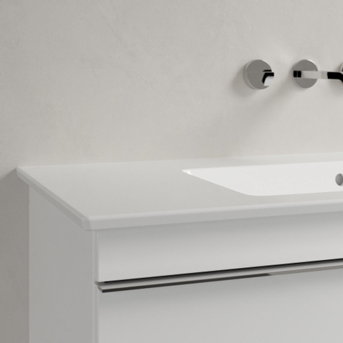 Villeroy & Boch venticello meubelwastafel - 100x50cm - zonder kraangat - met overloop CeramicPlus - White Alpine (glans wit) 1025137