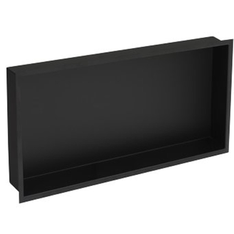Plieger Inbox inbouwnis met flens 60x30x7.5cm waterproof zwart SW238029