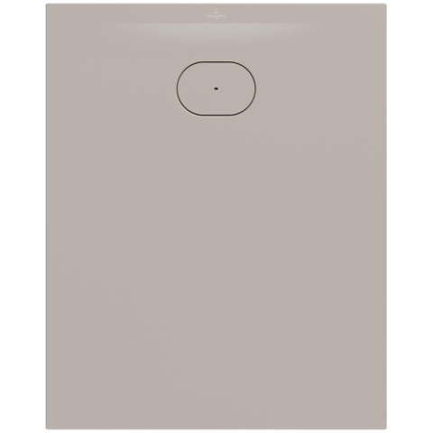 Villeroy & Boch Ecora douchebak - 100x80x3.5cm - afvoer korte zijde - almond (beige) SW1558917