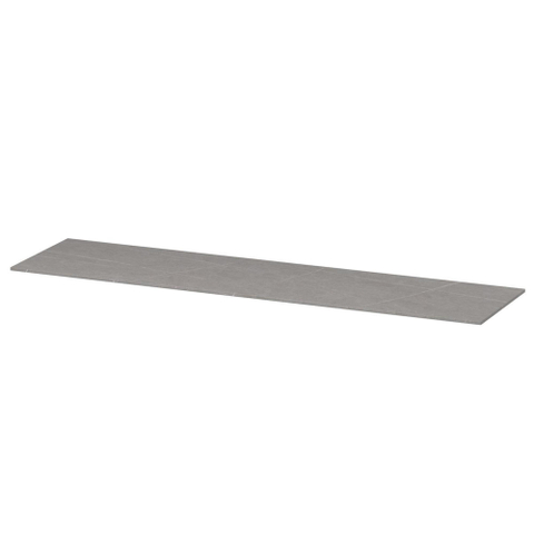 INK Topdeck Wastafelblad - 180x45x1cm - tbv onderkast - zonder uitsparing - Keramiek - Armani Grey mat SW693169
