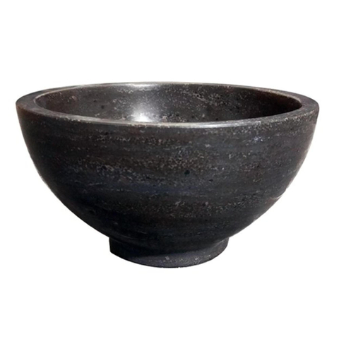 Wiesbaden Raw Waskom rond - 20x11cm hardsteen gezoet SW373483