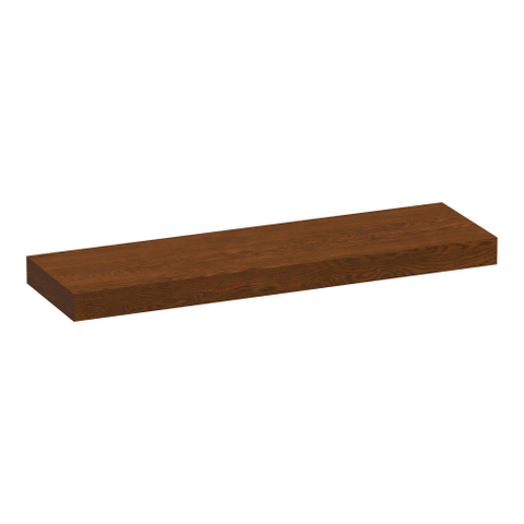 BRAUER Creek plan vasque suspendu - 160x50x10cm - lamelles chêne brun SW1198745
