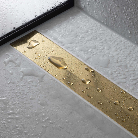 Hansgrohe RainDrain Flex Douchegoot - 80cm - inkortbaar - polished gold optic SW1590402