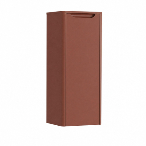 HR badmeubelen Juice Demi-colonne Meuble - 40x35x100cm - avec coins arrondis - 1 porte - ouverture à droite - terra mat SW875436