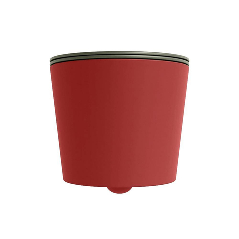 Mondiaz LAVIE hangtoilet – spoelrandloos – 36 x 53 cm – met softclose zitting – Fire (rood), zitting Army (groen) SW1208571