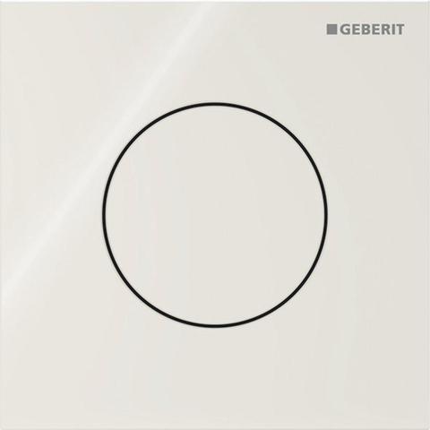 Geberit Type 40 urinioir bedieningsplaat - pneumatisch - rond - zand grijs (beige) SW1237188