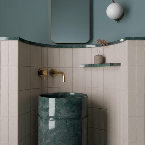 Terravito Nocino carreau mural - 6x18.6cm - Morchella mat (gris) SW1159396
