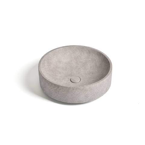 Ideavit Deco Waskom 45.5x45.5x14.5cm Beton Rond Light Grey SW568399