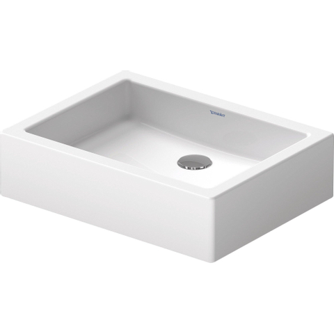 Duravit Vero Opzetwastafel - 50x38cm - zonder kraangat - zonder overloop - glans wit 0291341