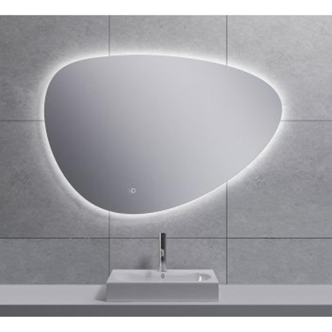Wiesbaden Uovo Spiegel ovaal - met LED dimbaar en spiegelverwarming - 100cm SW484785
