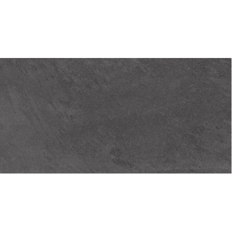 ÉCHANTILLON Terravito Solido carreau mural et de sol - 29.6x59.5cm - 8mm - rectifié - effet pierre naturelle - Noir SW1130890