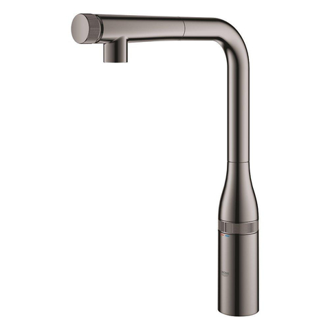 GROHE Essence Keukenkraan - hoog - draaibare/uittrekbare uitloop - hard graphite glans SW392220