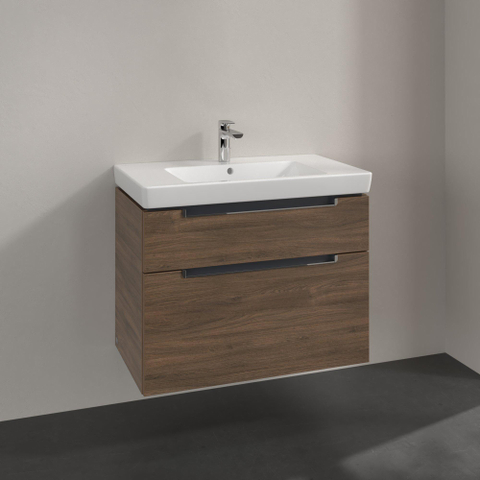 Villeroy & Boch Subway 2.0 wastafelonderkast - 78.7x59cm - 2 lades - Arizona Oak (mat hout) SW479948