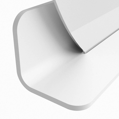 Mondiaz SPOT miroir – Ø 90 cm – avec tablette – Talc (blanc) SW1235469