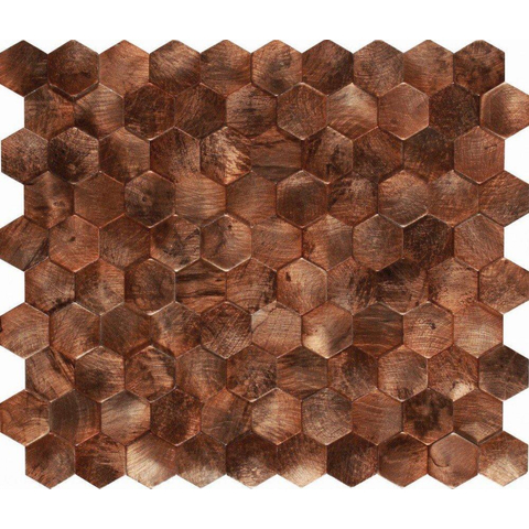 Ceralto Fenera Mosaic Carreau mosaïque - 26x30,2cm - 6,0mm - Marron - par pièce SW798688