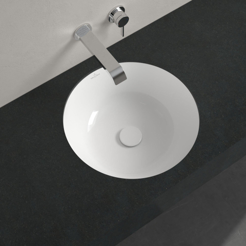 Villeroy & Boch Architectura lavabo - 45x45x17.5cm - sans trou de robinet - blanc alpin brillant SW762326