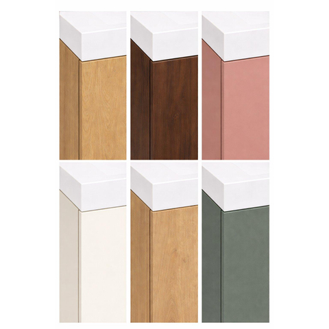 GO by Van Marcke Vikos fonteinset - 40cm - deur rechts - kraangat rechts - castello oak (eiken) SW1603313