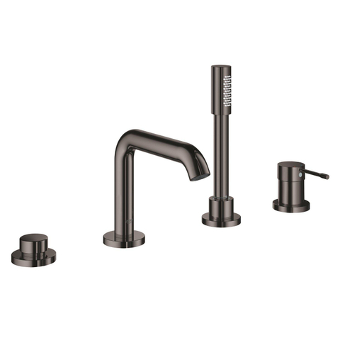 Grohe Essence badrandcombinatie - met omstel - inclusief staafhanddouche - hard graphite (antraciet) SW701291