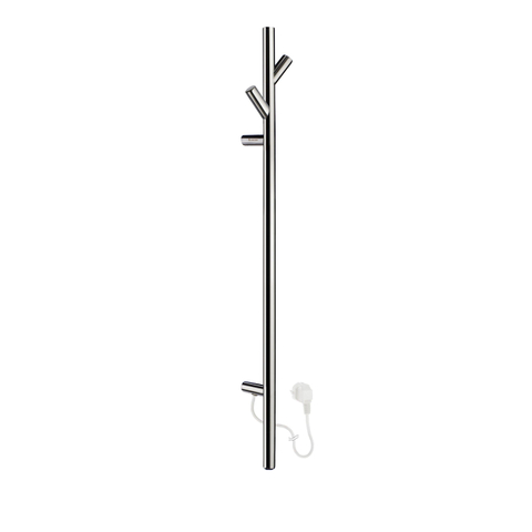 Smedbo Dry Handdoekradiator - 10.7x90x8cm - ophangen - RVS Gepolijst Edelstaal OUTLETSTORE STORE42151