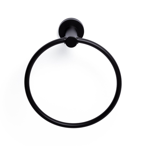 Ozean Eternal Handdoekring - rond - mat zwart SW209330