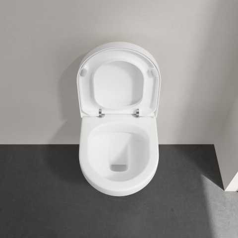Villeroy & Boch Architectura Omnia Architectura - compact closetzitting - met deksel - met softclose en quick release - quickrelease - White Alpine (glans wit) 1024706