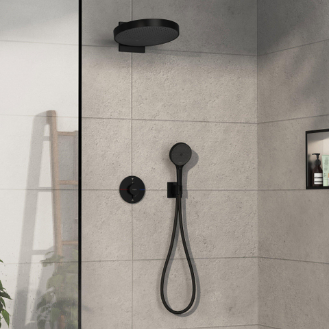 Hansgrohe Showerselect comfort s Thermostaat - inbouw - voor 2 functies - met geïntergreerde zekerheidscombinatie volgens EN1717 - mat zwart SW917949