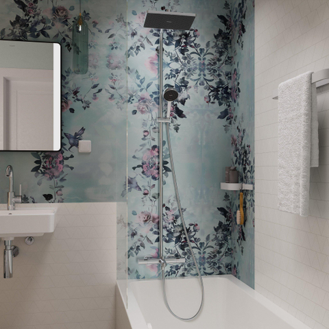 Hansgrohe Activera Q Showerpipe 290 met badthermostaat Ecostat Fine chroom SW1566654
