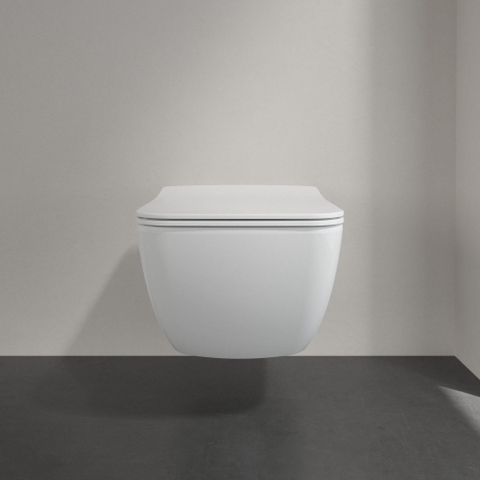 Villeroy & Boch Venticello cuvette - L37,5xP56cm - économiseur d'eau Chasse profonde anti-salissures Céramique Blanc SW119791