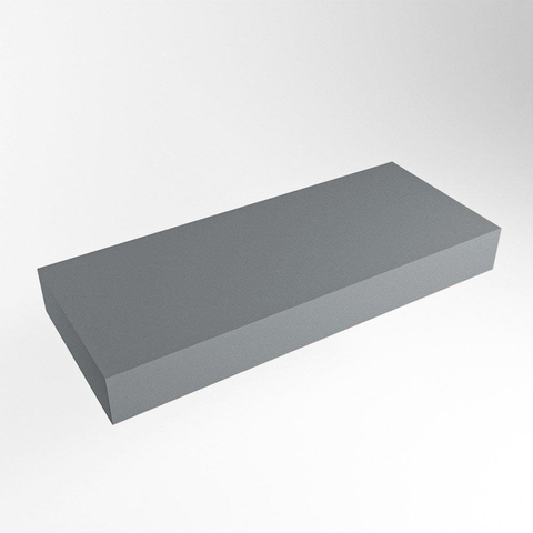 Mondiaz TOP 30 Plan sous vasque suspendu - 100x30x12cm - solid surface - Plata SW1022857