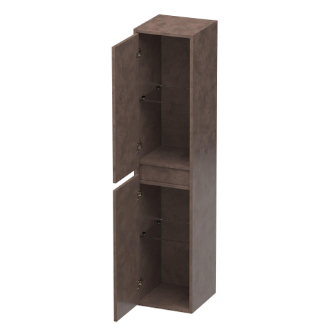 BRAUER Adore armoire de salle de bains - 160x35x35cm - avec 2 portes sans poignées ouvrant à gauche ou à droite Erosion SW721183