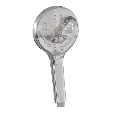 BRAUER Chrome Carving douche de pluie encastrée thermostatique - 3 voies - ronde - set 96 - pomme de douche 30cm - bras de plafond - douchette à main 3 jets - flexible de douche - barre de douche intégrée - chrome SW1159018