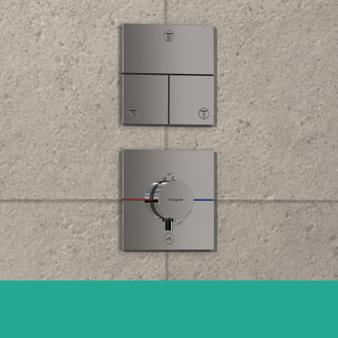 Hansgrohe ShowerSelect Comfort E Thermostaat - inbouw - 1 functie - extra uitgang - hoogglans chroom SW918050