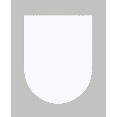 QeramiQ Dely Swirl WC suspendu - 36.5x53cm - à fond creux - sans bride - abattant slim - blanc mat SW1026264