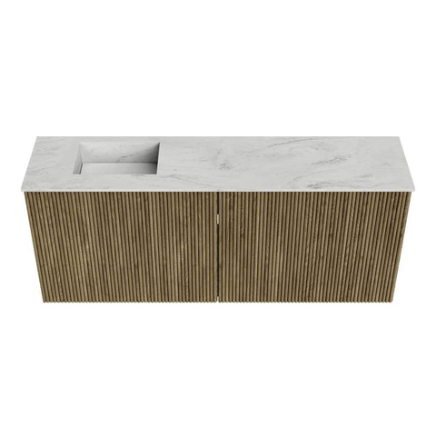 Mondiaz JOYA-DLUX 100cm toiletmeubel - kleur Dusk - Wastafel FAYE positie Links 1 kraangat kleur Opalo. SW1423314
