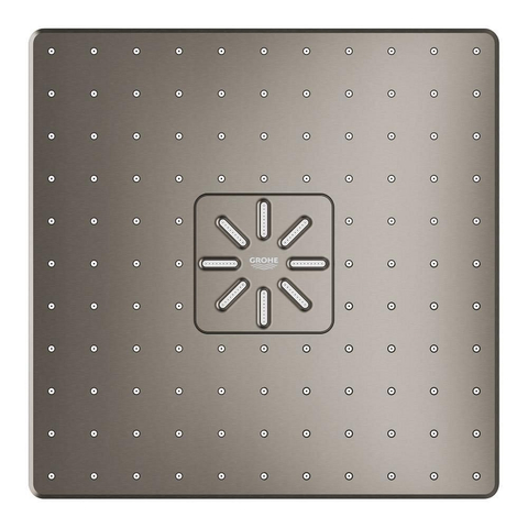 Grohe Rainshower SmartActive 310 Cube Hoofddouche - 31x 31cm - 2 straalsoorten - wandarm 43cm - brushed hard graphite (antraciet) SW484621