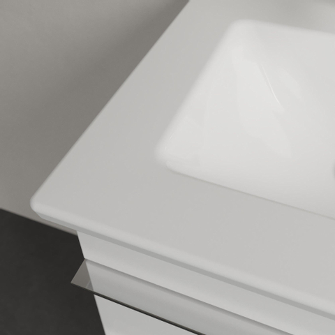 Villeroy & Boch venticello fontein - 500x420mm - met overloop - 1 kraangat CeramicPlus - White Alpine (glans wit) 1025161