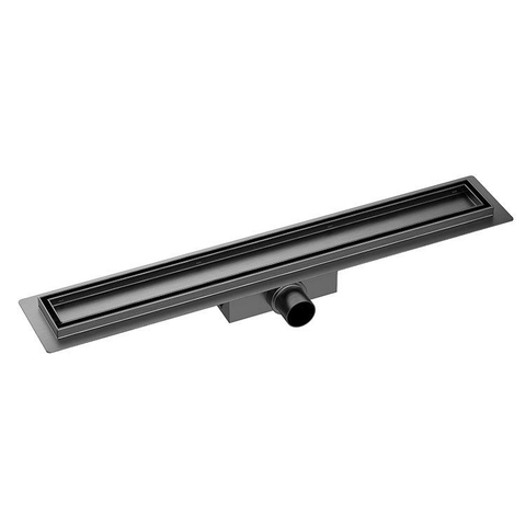 Wiesbaden Douchegoot met flens en tegelrooster 100 x 7 cm gunmetal PVD OUT13772